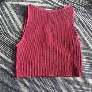 Cotton on boatneck crop top